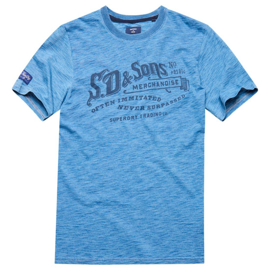 Superdry Ανδρική κοντομάνικη μπλούζα Vintage Script Style Indigo T-Shirt